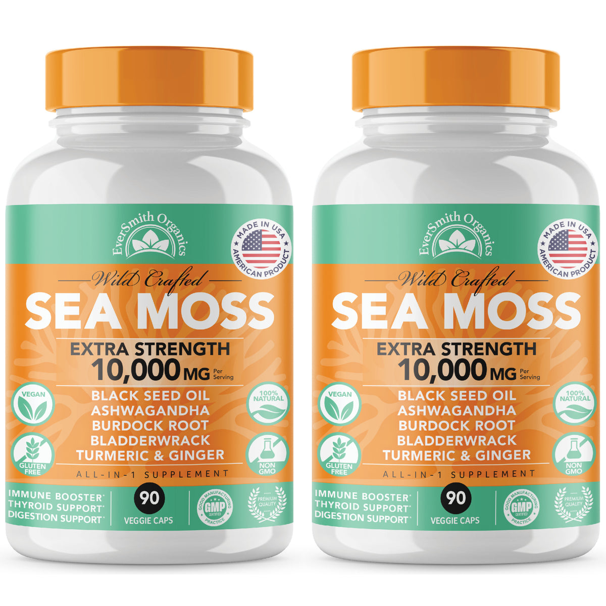 Sea Moss Black Seed Oil And Ashwagandha Capsules Eversmith Organics 5788