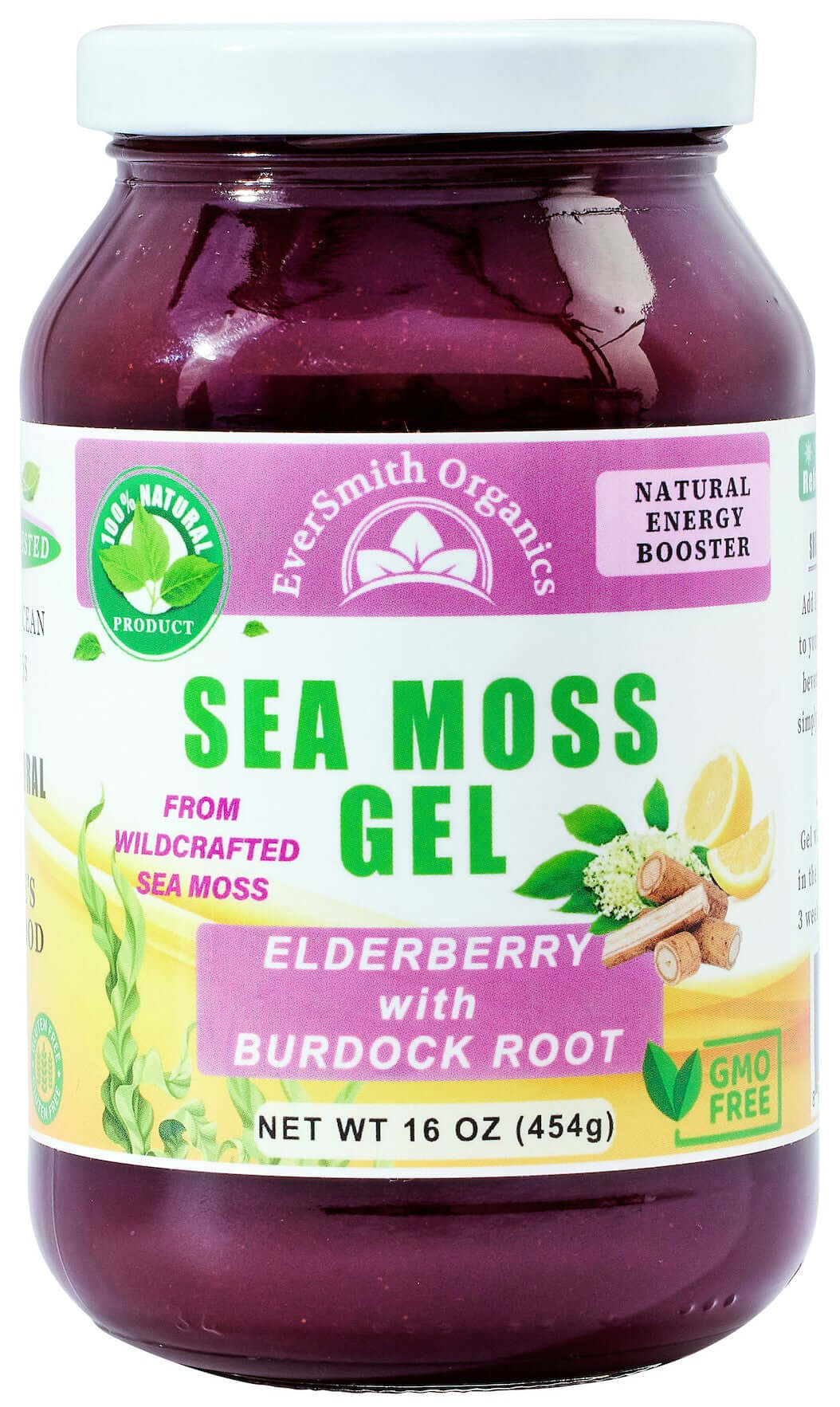Sea Moss Gel (Elderberry/Bladderwrack/Burdock Root) | EverSmith Organics